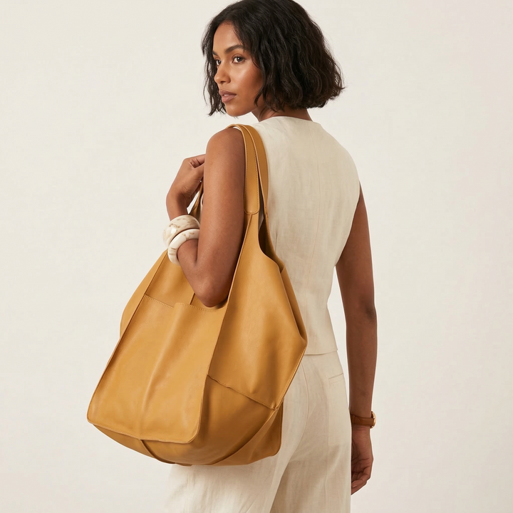 Nord Taschen | Übergroße Leder Tote Bag, Große Schultertasche