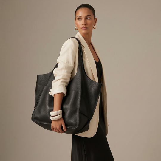 Nord Taschen | Übergroße Leder Tote Bag, Große Schultertasche