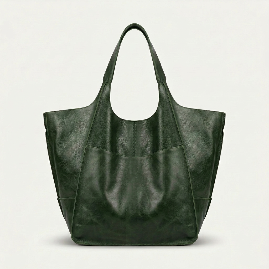 Nord Taschen | Übergroße Leder Tote Bag, Große Schultertasche