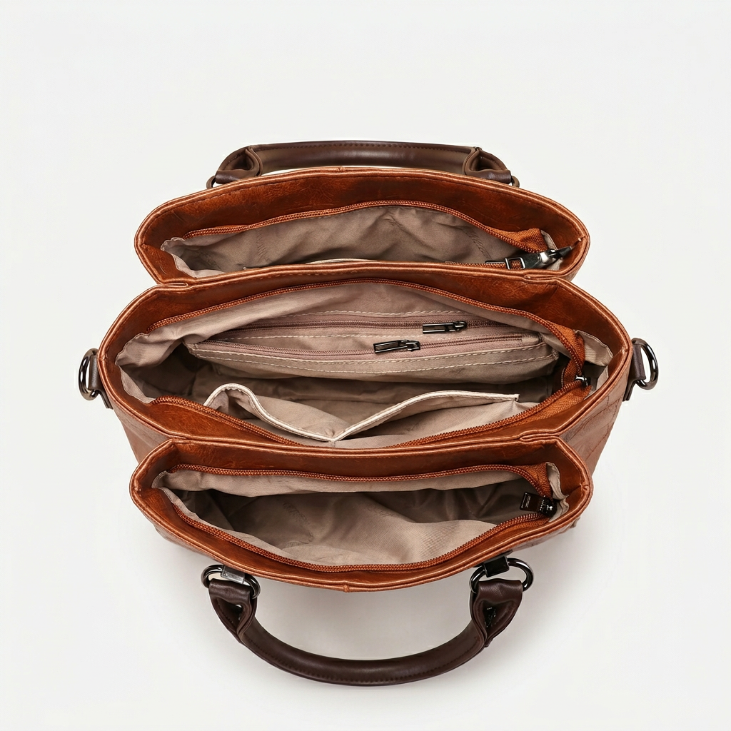Nord Taschen | Vegane Leder Top-Handle Schultertasche