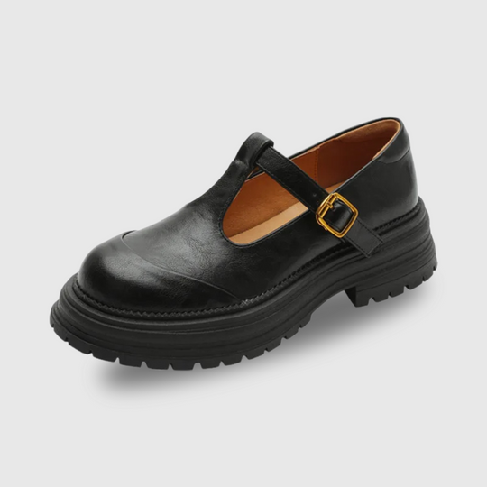 Mary Jane Schuhe - Retro klobige T-Bar Schuhe für Damen