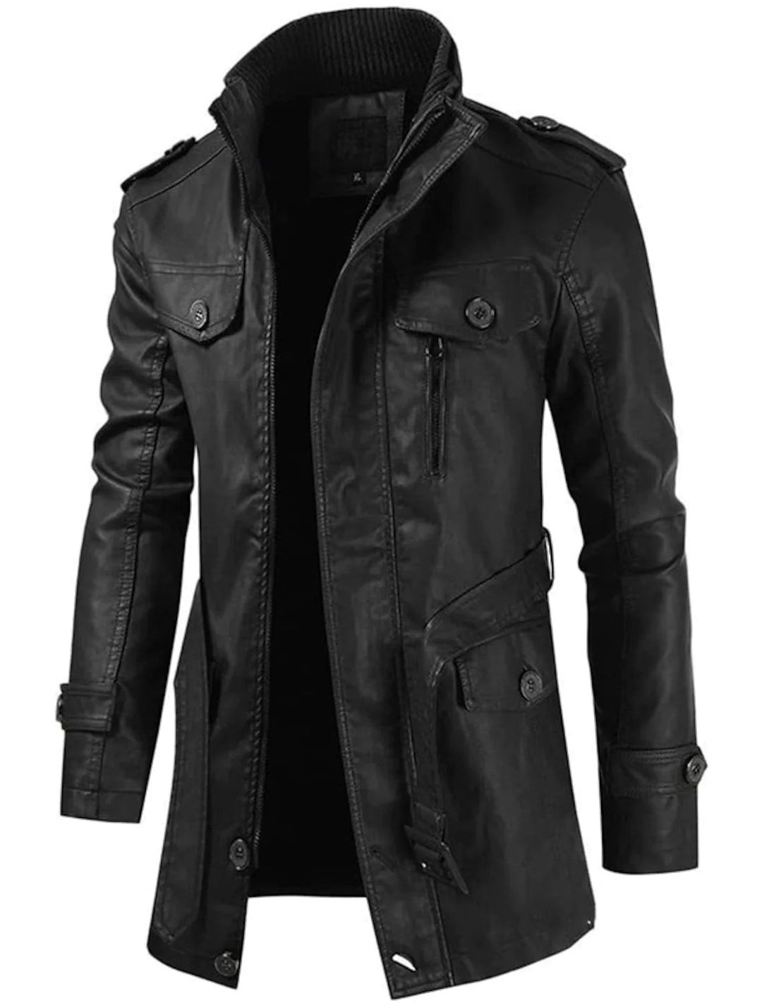 Lange Lederjacke für Herren