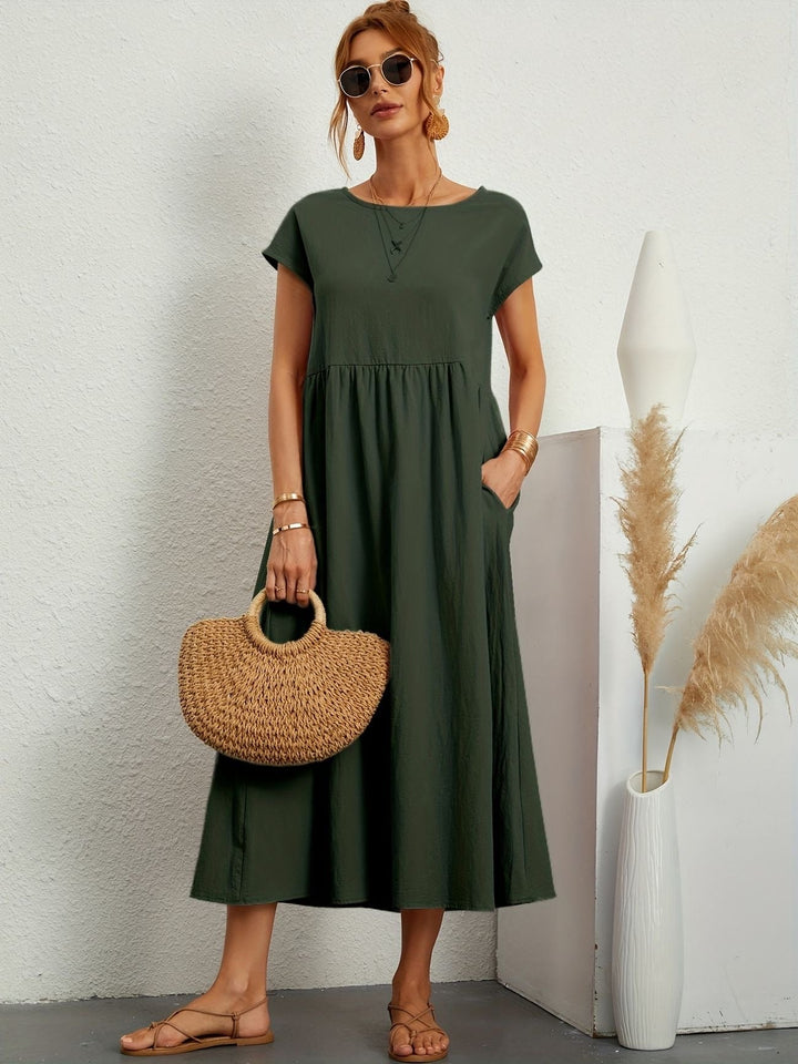Rundhalsausschnitt Kleid Elegantes Design für Damen