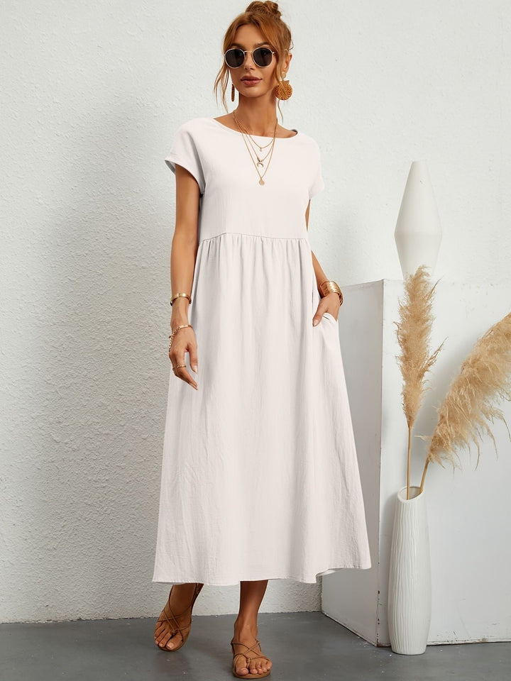 Rundhalsausschnitt Kleid Elegantes Design für Damen