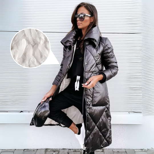 Elegant gesteppter Mantel für Frauen Elara
