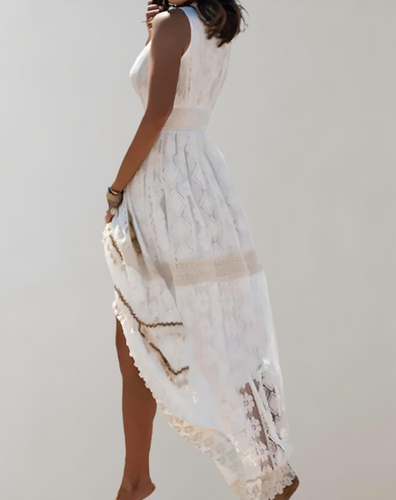 Elegantes Damen Sommerkleid Im Boho Stil