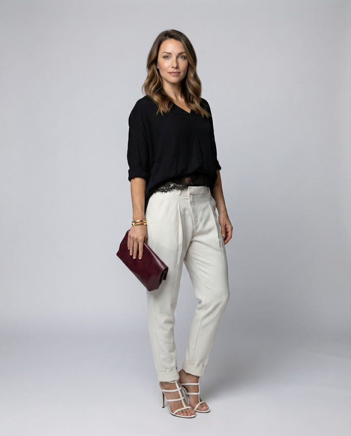 Elegante Damen Taillenhose