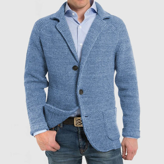 Herren Strickblazer mit zwei Knöpfen - Arvani
