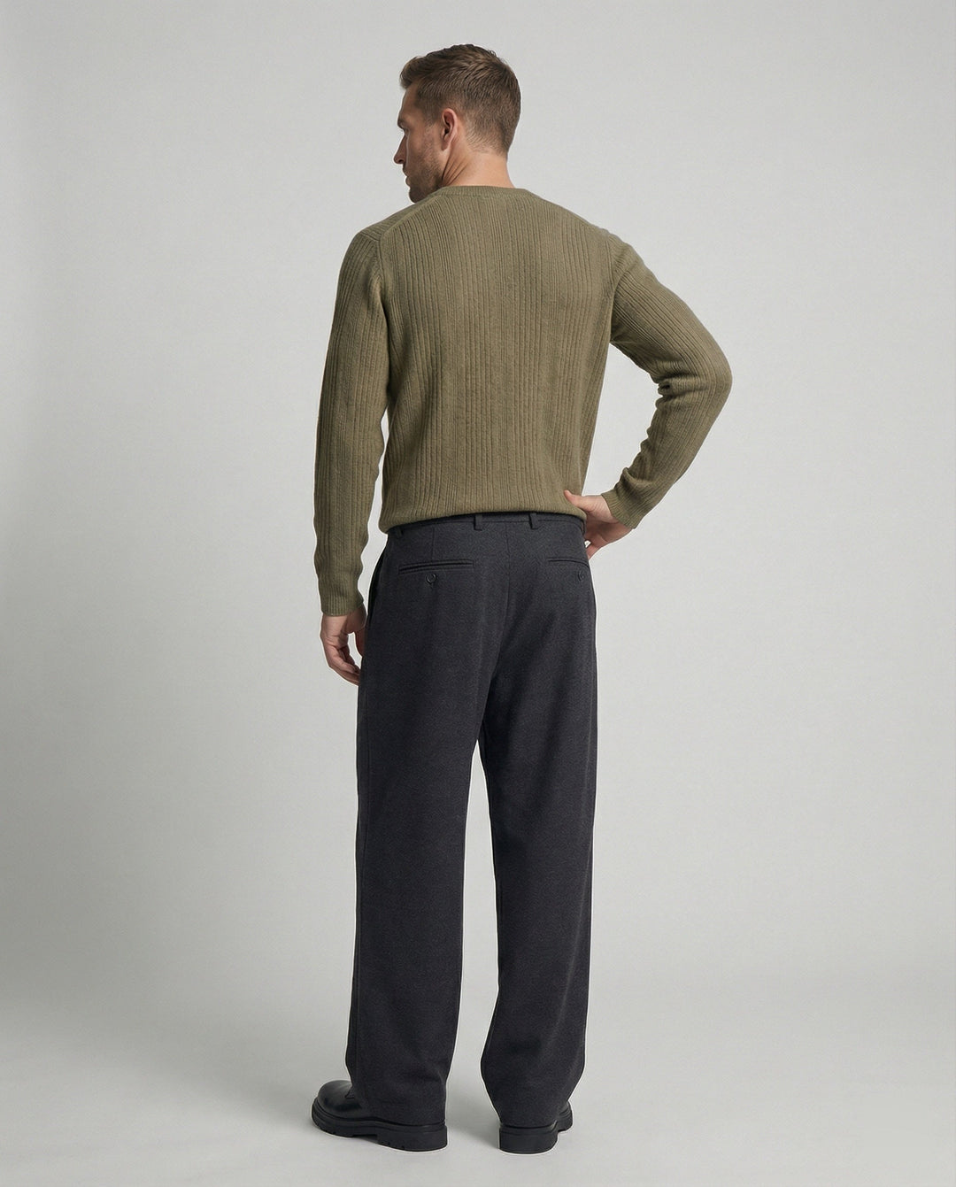 Old Money Style Wollhose Cleanfit Casual Anzughose Unisex