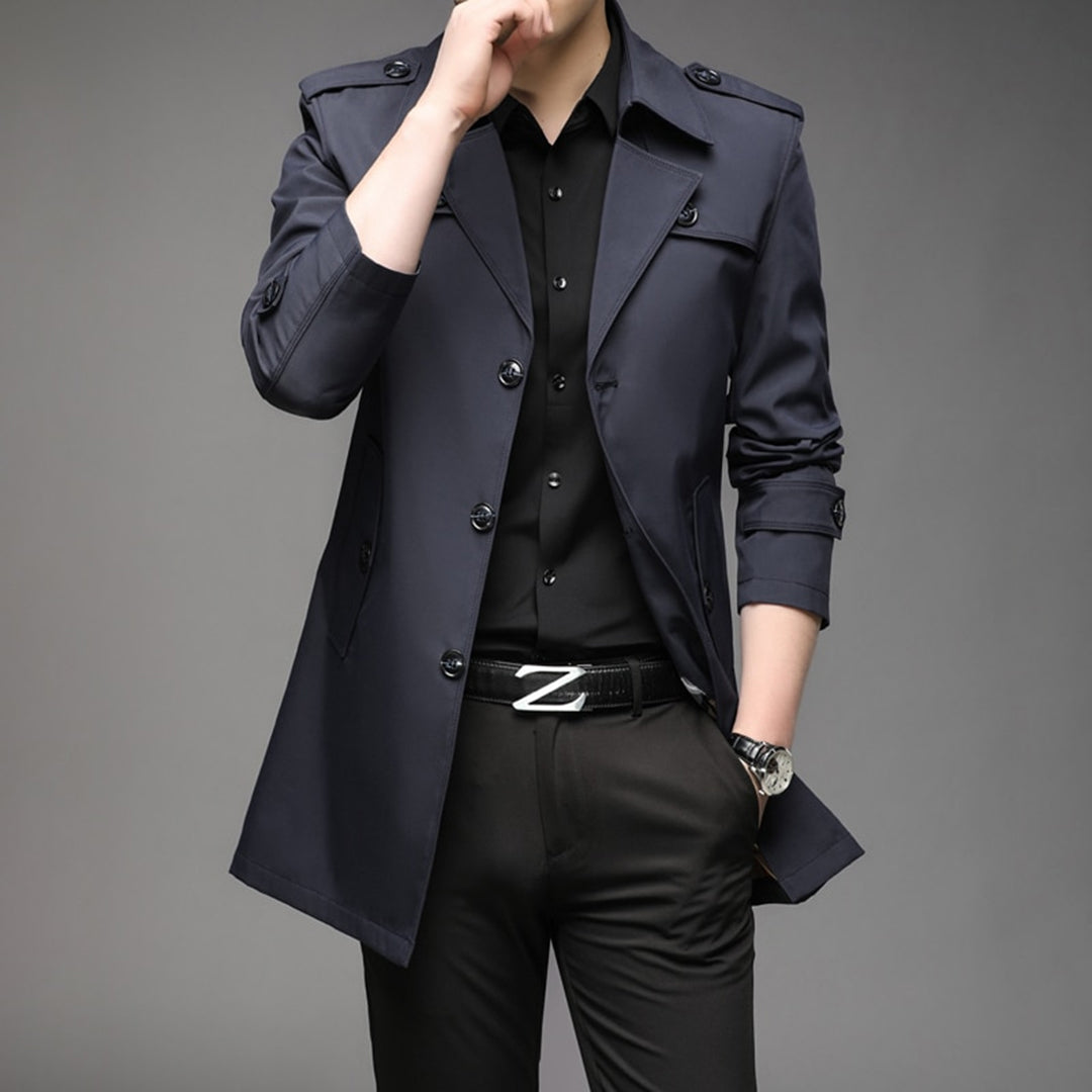 Herren Stilvoller Trenchcoat - Wasserdicht & Winddicht - Vittorelli