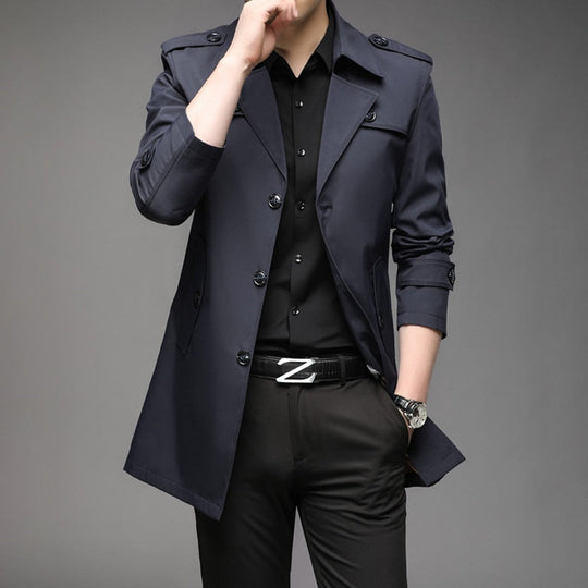 Herren Stilvoller Trenchcoat - Wasserdicht & Winddicht - Vittorelli