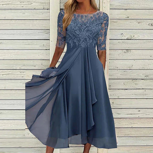 dunkelblaue Festkleid - Vittorelli