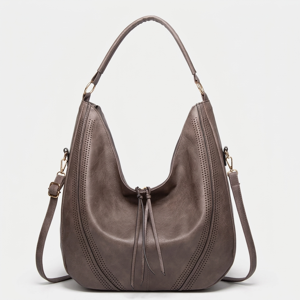 Nord Taschen | Große Hobo-Tasche, Vegan Leder Schultertasche Damen
