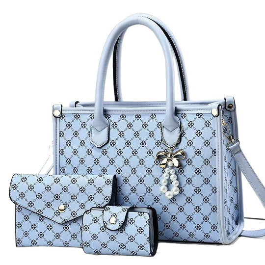Damen elegante Schultertasche mit luxuriösem Muster und abnehmbarer Clutch Nord Taschen