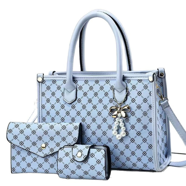 Damen elegante Schultertasche mit luxuriösem Muster und abnehmbarer Clutch Nord Taschen