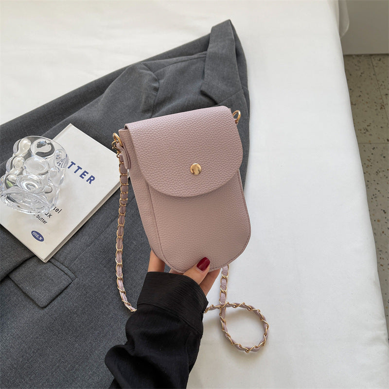 Damen Umhängetasche aus hochwertigem Leder mit elegantem Klappverschluss Nord Taschen