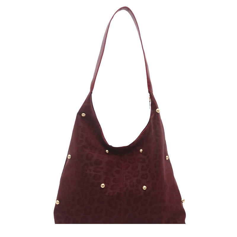 Damen Hobo-Tasche mit elegantem Leopardenmuster und goldenen Akzenten Nord Taschen