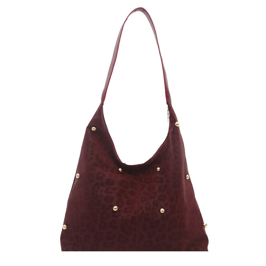 Damen Hobo-Tasche mit elegantem Leopardenmuster und goldenen Akzenten Nord Taschen
