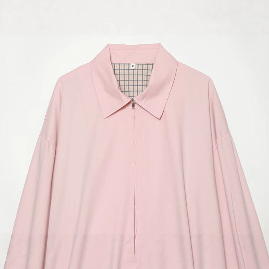 Damen Leichter Cropped‑Blouson mit Hemdkragen, verdecktem Reißverschluss und elastischem Saum Nord Taschen