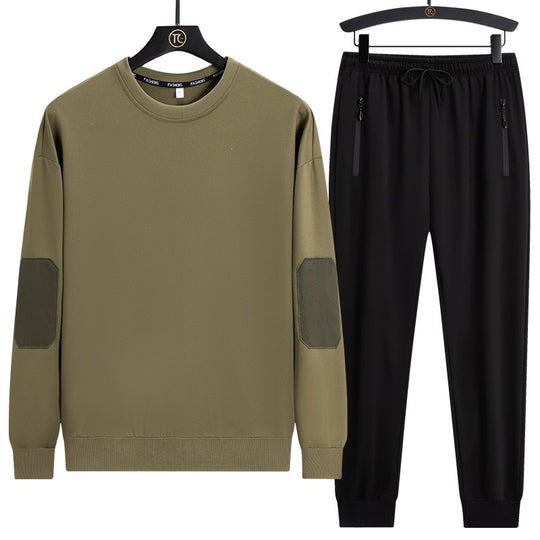 Herren Sportives Lounge-Set aus Funktionsfleece mit Ellenbogenpatches & Reißverschlusstaschen Nord Taschen