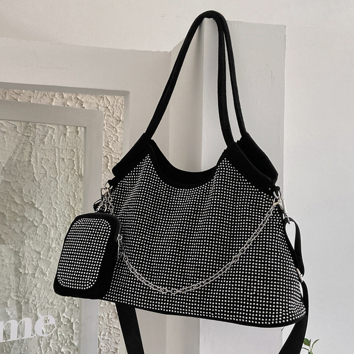 Damen modische Handtasche mit funkelnden Strassdetails Nord Taschen