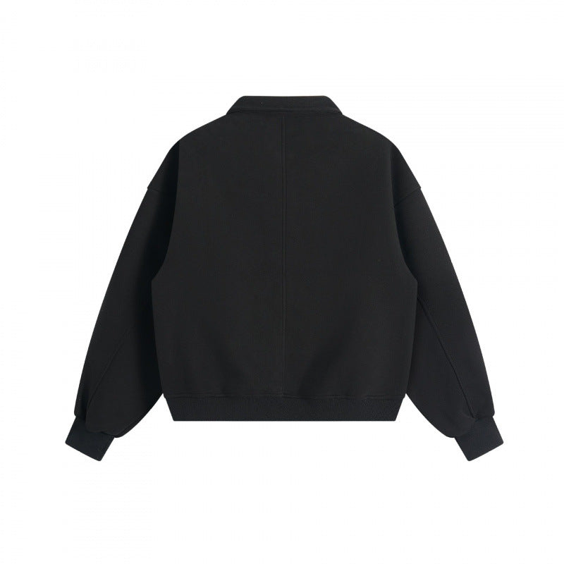 Unisex Boxy-Polo-Sweatshirt mit Henley-Knopfleiste, Raglanärmeln und Eingrifftaschen Nord Taschen