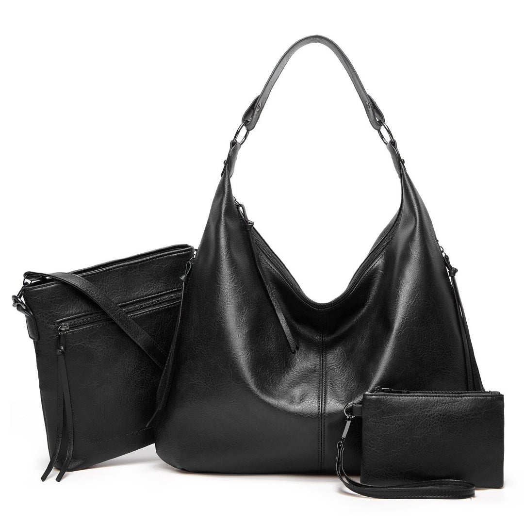 Damen Hobo-Tasche mit abnehmbarer Umhängetasche und praktischer Kosmetiktasche Nord Taschen