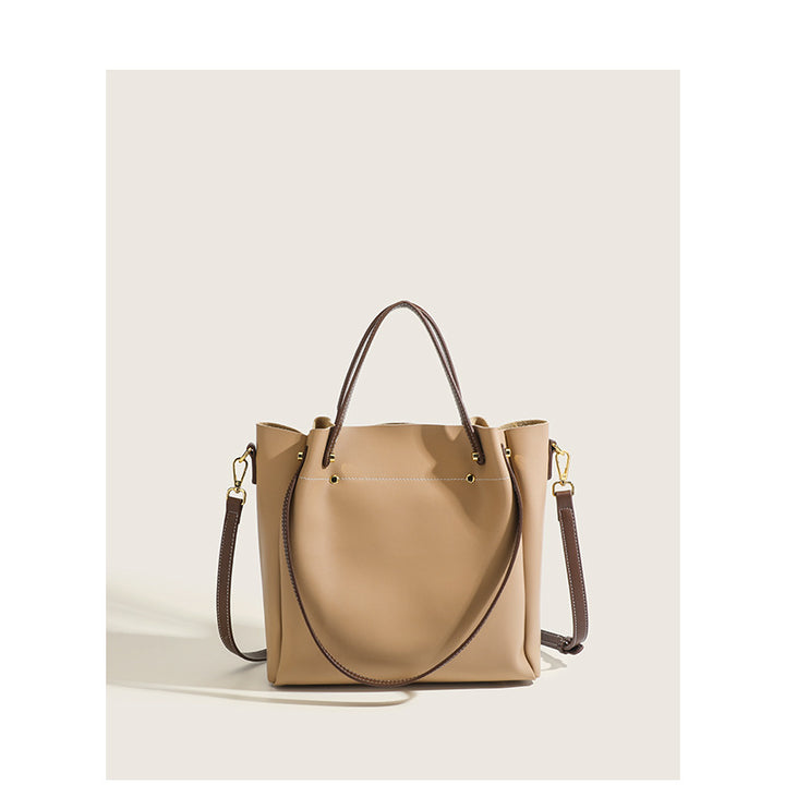 Damen Shopper-Tasche aus hochwertigem Leder mit abnehmbarem Schulterriemen Nord Taschen