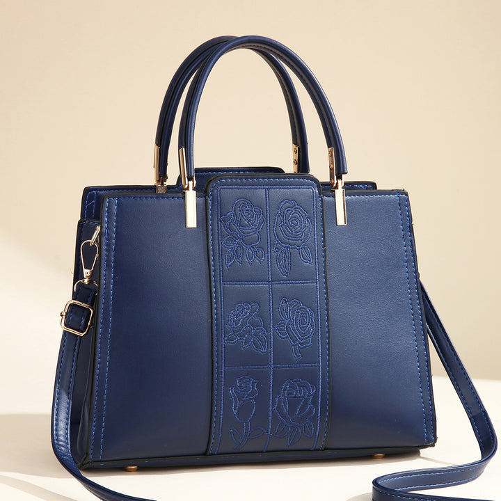 Damen elegante Tragetasche mit floralem Stickdesign Nord Taschen