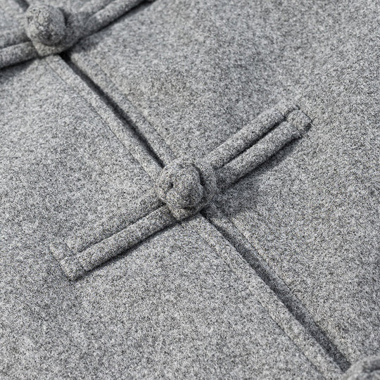 Damen Traditionelle kurz geschnittene Jacke mit Mandarin-Kragen und Knotenverschlüssen Nord Taschen