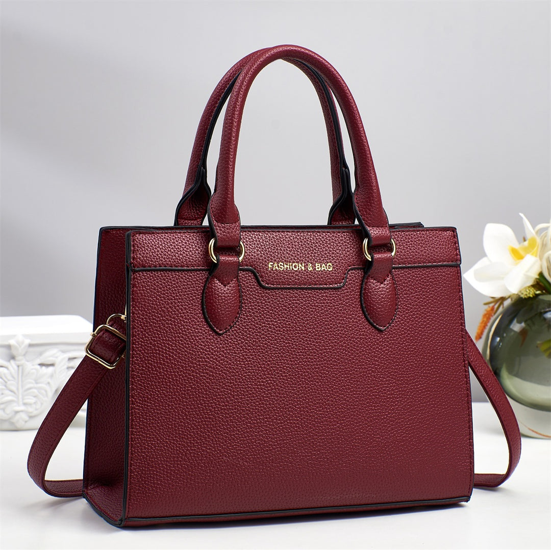 Damen Handtasche im klassischen Design mit abnehmbarem Schulterriemen Nord Taschen