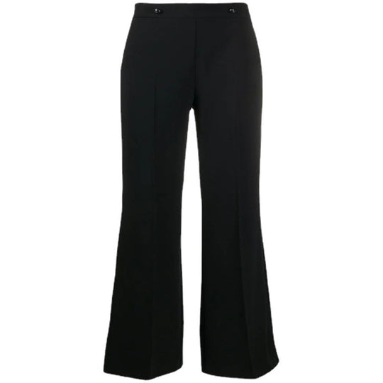 Damen Hochtaillierte Tailoring-Palazzohose mit Bügelfalte und weitem Bein Nord Taschen