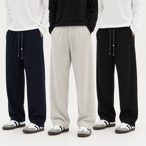 Herren Weiche Relax-Fit Jogginghose mit weitem Bein und Kordelzug Nord Taschen