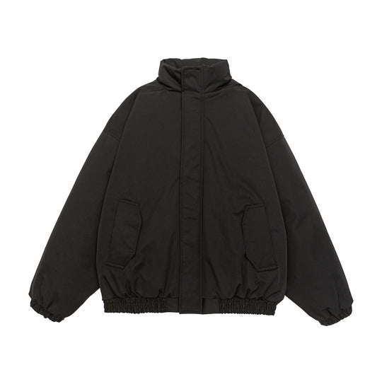 Herren Gekürzte Boxy Steppjacke mit hohem Stehkragen, elastischem Saum und Pattentaschen Nord Taschen