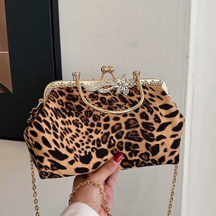 Damen glamouröse Handtasche im Leopardenmuster Nord Taschen