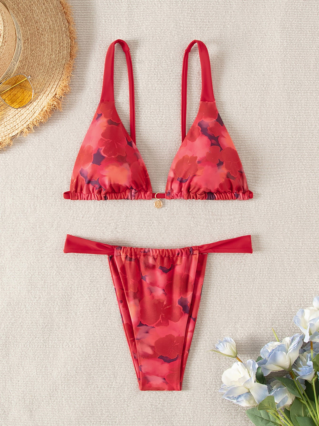 Damen Bikini-Set mit floralem Design