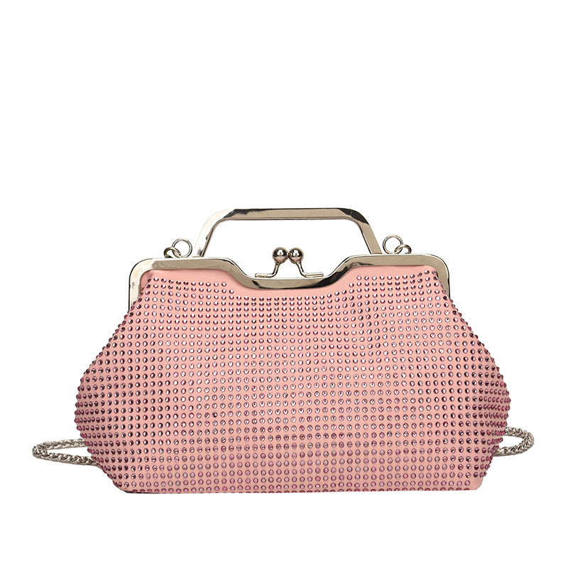 Damen elegante Clutch-Tasche aus funkelndem Strass Nord Taschen