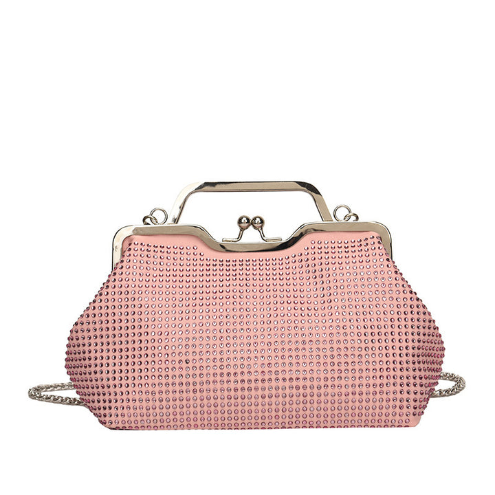 Damen elegante Clutch-Tasche aus funkelndem Strass Nord Taschen