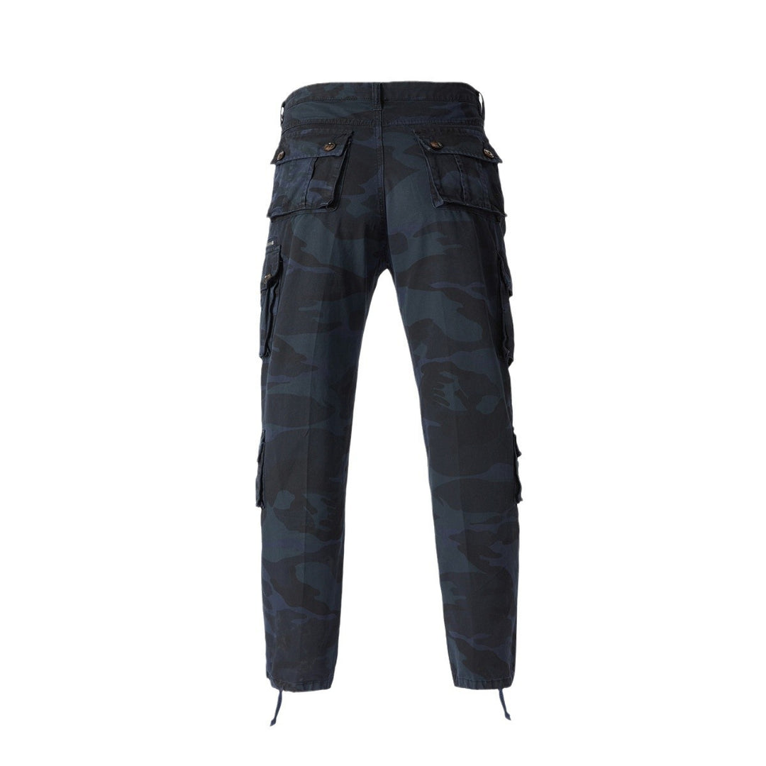 Herren Cargohose im Camouflage‑Militärstil mit Mehrfachtaschen und verstellbaren Knöchelbändern Nord Taschen