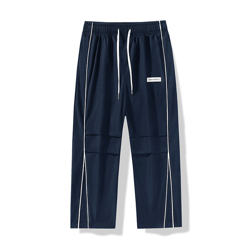 Herren Leichte Technical-Trackhose mit elastischem Bund, Knieabnähern & seitlicher Kontrastpaspel Nord Taschen