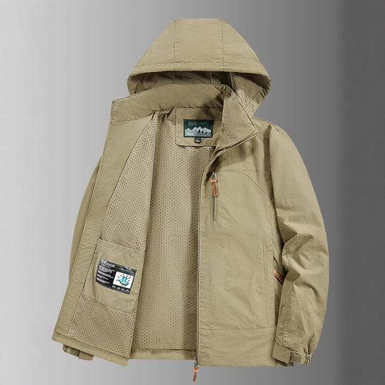 Herren technische Outdoorjacke Nord Taschen