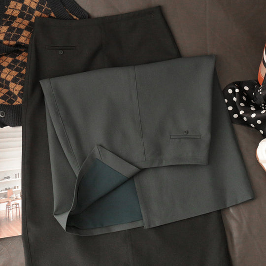 Damen Eleganter Midirock mit schicker Schlitzdetail Nord Taschen