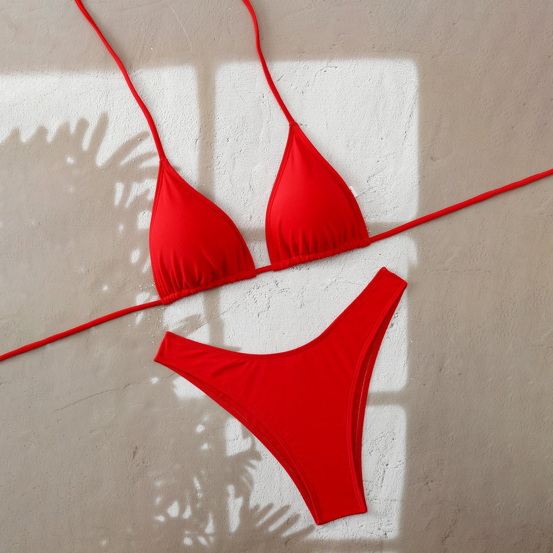 Damen Triangel-Bikini mit verstellbaren BindNord Taschenändern