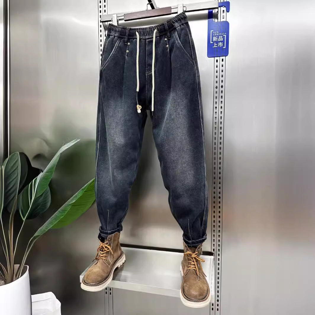 Herren Modische Ripped Jeans mit kreativen Patches Nord Taschen 1788342747