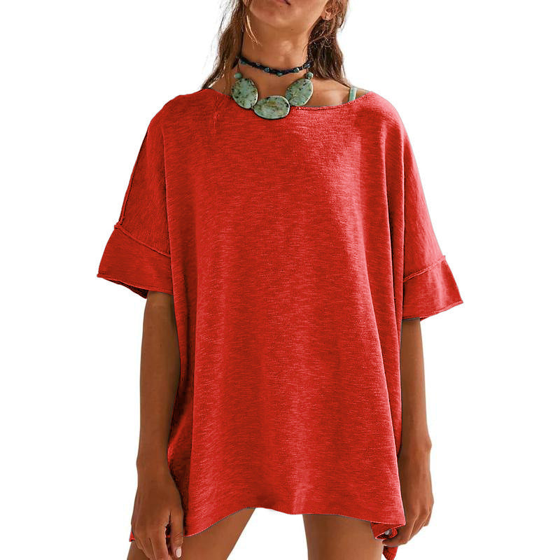 Damen Oversized Relaxed Fit T-Shirt