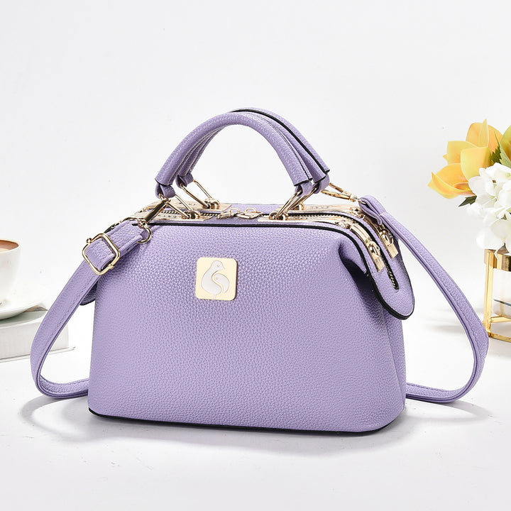 Damen elegante Handtasche mit strukturiertem Leder Nord Taschen