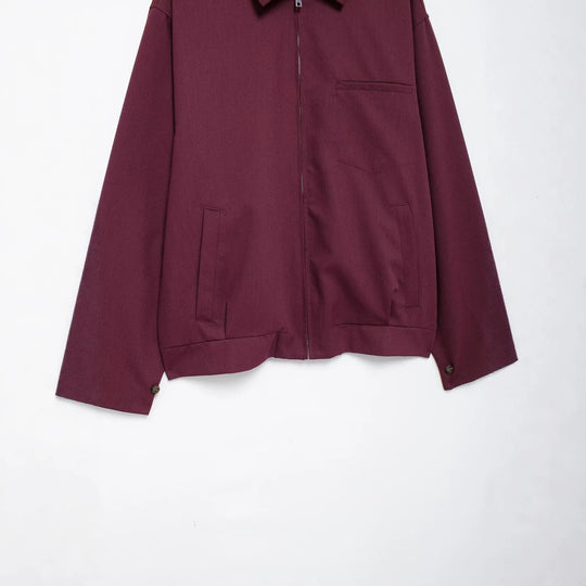 Damen Oversize Blousonjacke mit durchgehendem Reißverschluss und aufgesetzten Taschen Nord Taschen