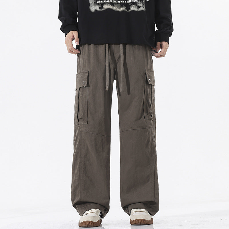 Herren Oversize-Cargohose im Utility-Stil mit Tunnelzugbund und großen Klappentaschen Nord Taschen