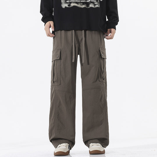 Herren Oversize-Cargohose im Utility-Stil mit Tunnelzugbund und großen Klappentaschen Nord Taschen