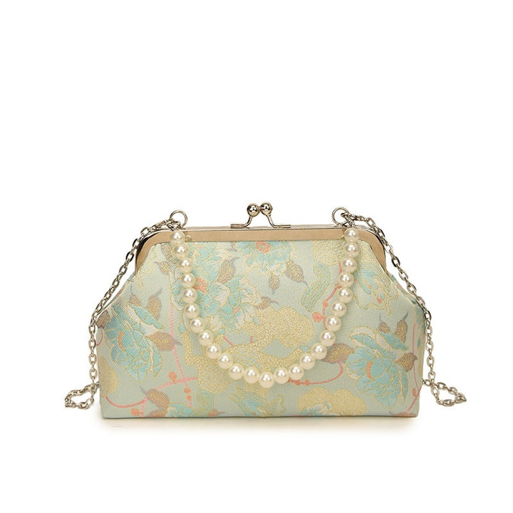 Damen elegante Clutch mit Perlenakzenten Nord Taschen